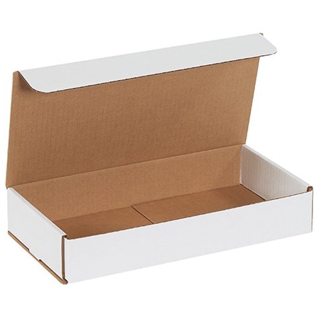 Bsc Preferred 12 x 6 x 2'' White Corrugated Mailers, 50PK BUY00018005